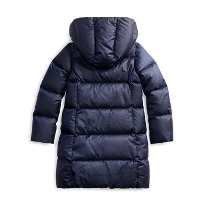 Girls 7-16 Quilted Down Long Coat