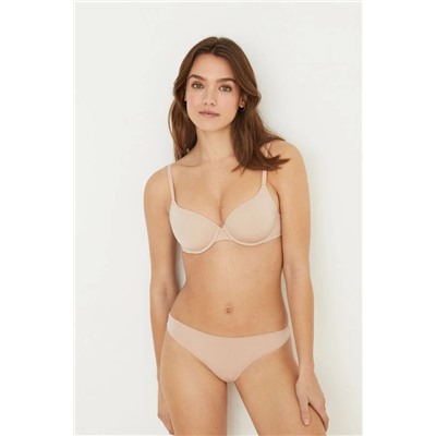 BEAUTIFUL Sujetador relleno microfibra nude