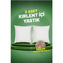 puffiber Kare Kırlent Iç Yastık | Kırpılmış Sünger Dolgulu | 43x43 Cm pufkrlent