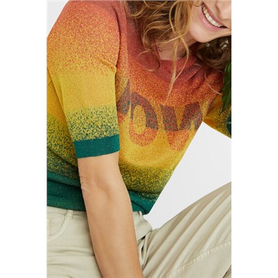 Jersey punto colores metalizados