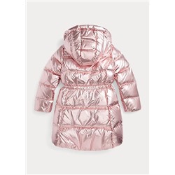 Girls 7-16 Metallic Water-Resistant Down Coat
