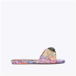 FLORAL COUTURE KENSINGTON FLAT SANDAL KURT GEIGER LONDON