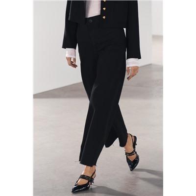 ZW COLLECTION MARINE STRAIGHT-LEG HIGH-WAIST JEANS