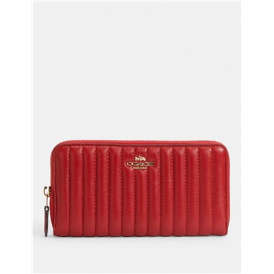 Accordion Zip Wallet With Quilting