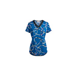 UA Life Saver Royal Scrub Top