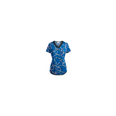UA Life Saver Royal Scrub Top