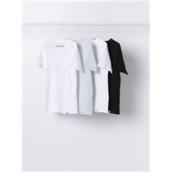 PACK OF 4 PLAIN SHORT SLEEVE T-SHIRTS