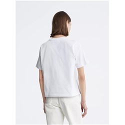 Standard Logo Boxy Fit Crewneck T-Shirt