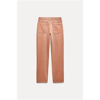 ZW COLLECTION STRAIGHT-LEG MID-RISE JEANS