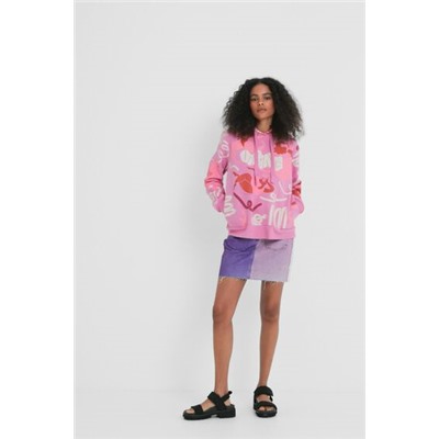 Sudadera oversize multicolor