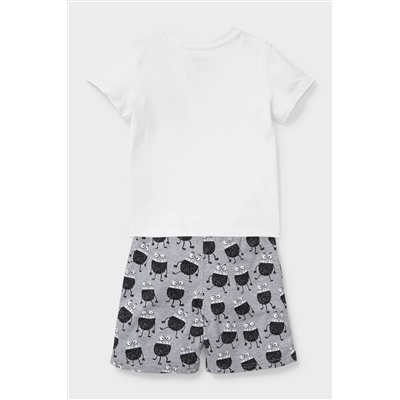Set - Kurzarmshirt und Shorts - Bio-Baumwolle