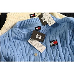 Вязаный кардиган с круглым вырезом и заниженной линией плеч TOMMY HILFIGE*R ОРИГИНАЛ!
