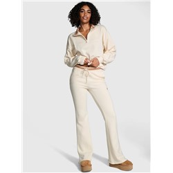 Ivy Fleece Split-Hem Flare Sweatpants