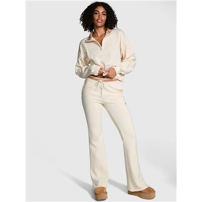Ivy Fleece Split-Hem Flare Sweatpants