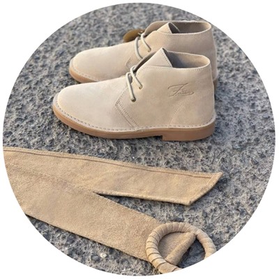 AB.Z. SAFARY crudo+Ab.Zapatos Pelle cinturon seraje (160) beig АКЦИЯ