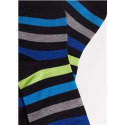Kurze Socken mit Streifen für Jungen