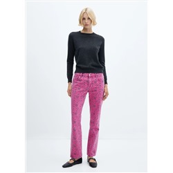 Jeans rectos estampados