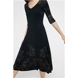 Vestido midi floral