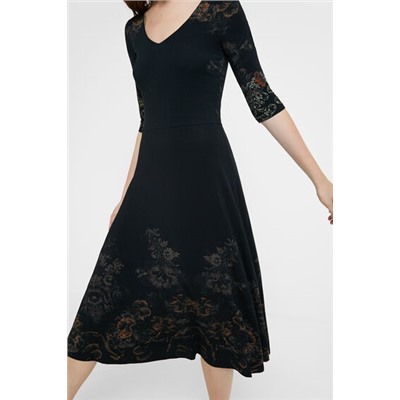 Vestido midi floral