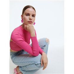 Crop Top mit offenem Rücken