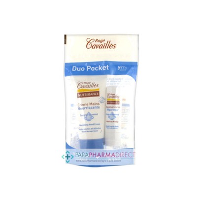 Rogé Cavaillès Nutrissance Duo Pocket Crème Mains + Baume Lèvres