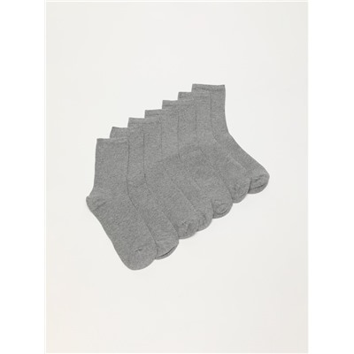 Pack of 7 pairs of basic long socks