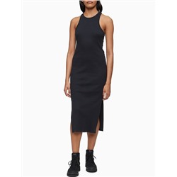 New Arrival Solid Racerback Midi Tank Dress