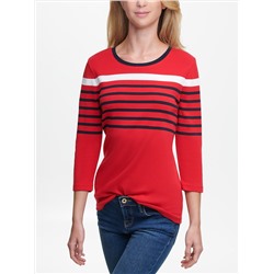 TOMMY HILFIGER ESSENTIAL LONG-SLEEVE STRIPE TOP