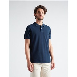 Piquet Polo, Men, Dark Blue