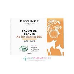 BioSince 1975 Savon de Beauté au Lait d'Anesse BIO Agrumes 100g