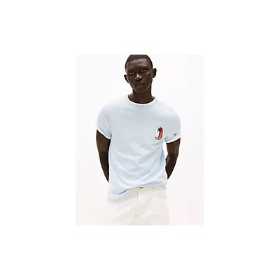 Palm Tree Logo Slub Cotton T-Shirt