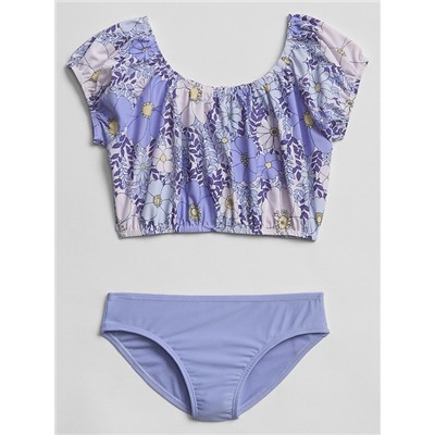 Puff Sleeve Swim Two-Piece