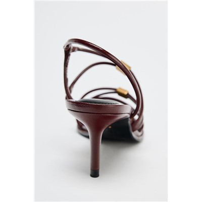 HIGH-HEEL STRAPPY SANDALS