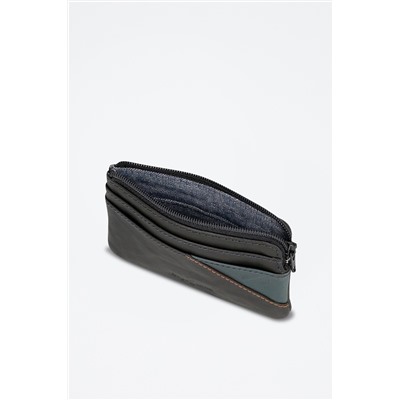 Monedero piel Striking Azul