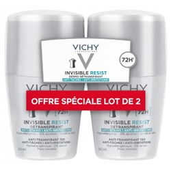 Vichy Deodorant Invisible Resist Dermo-Detranspirant 72H Roll-On 2er Pack x 50 ml