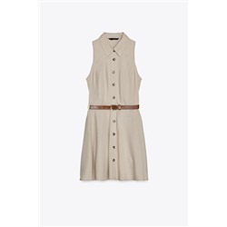 BELTED MINI DRESS