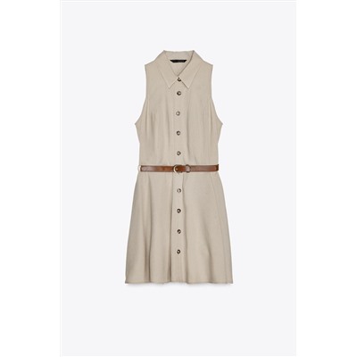 BELTED MINI DRESS