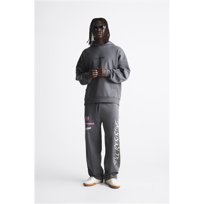 SUDADERA CAPUCHA ESTAMPADO TEXTO