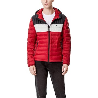 Tommy Hilfiger Men's Water Resistant Ultra Loft Filled Hooded Puffer Jacket