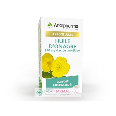 ArkoPharma ArkoGélules - Huile d'Onagre - Confort Prémenstruel - 180 capsules