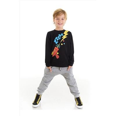 Denokids Zap Roket Erkek Çocuk T-shirt Pantolon Takım CFF-22K1-039
