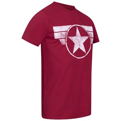 Captain America MARVEL Logo Herren T-Shirt FAMTS956ACR