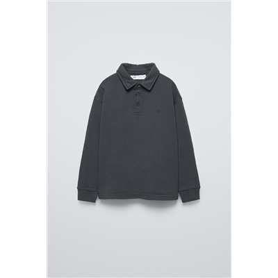 FADED-EFFECT POLO SHIRT