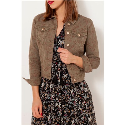 Chaqueta vaquera Topo y rosa