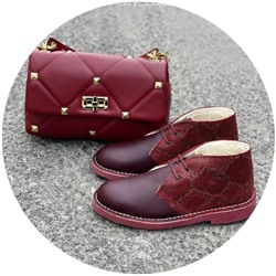 Ab. Zapatos 4525 Burdeos+Ab.Zapatos PELLE Valentina (820) Burdeos АКЦИЯ