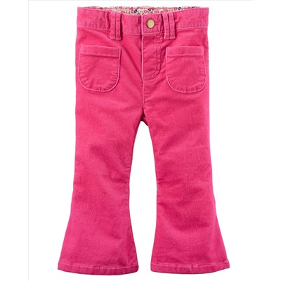 2-Pocket Stretch Flare Corduroys