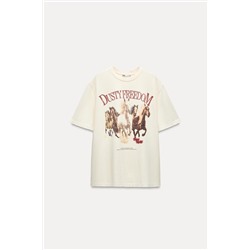 T-SHIRT WITH FRONT PRINT