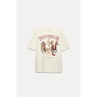T-SHIRT WITH FRONT PRINT