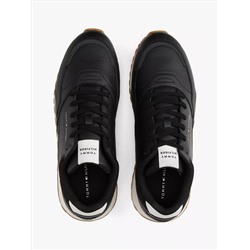 Leather-Mix Runner Sneaker