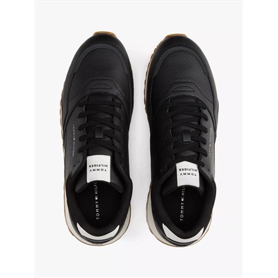 Leather-Mix Runner Sneaker